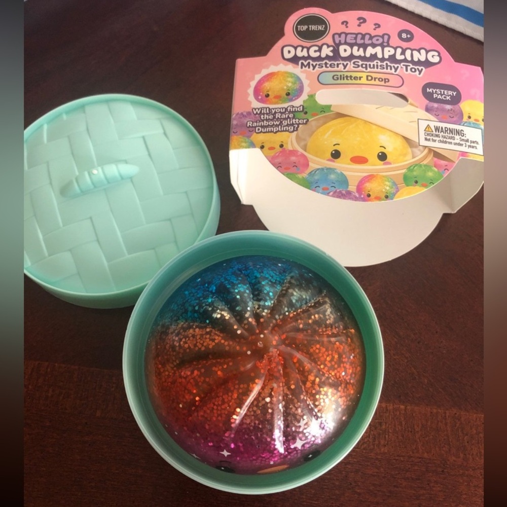 Top trenz rainbow glitter duck dumpling rare new - Picture 2 of 10